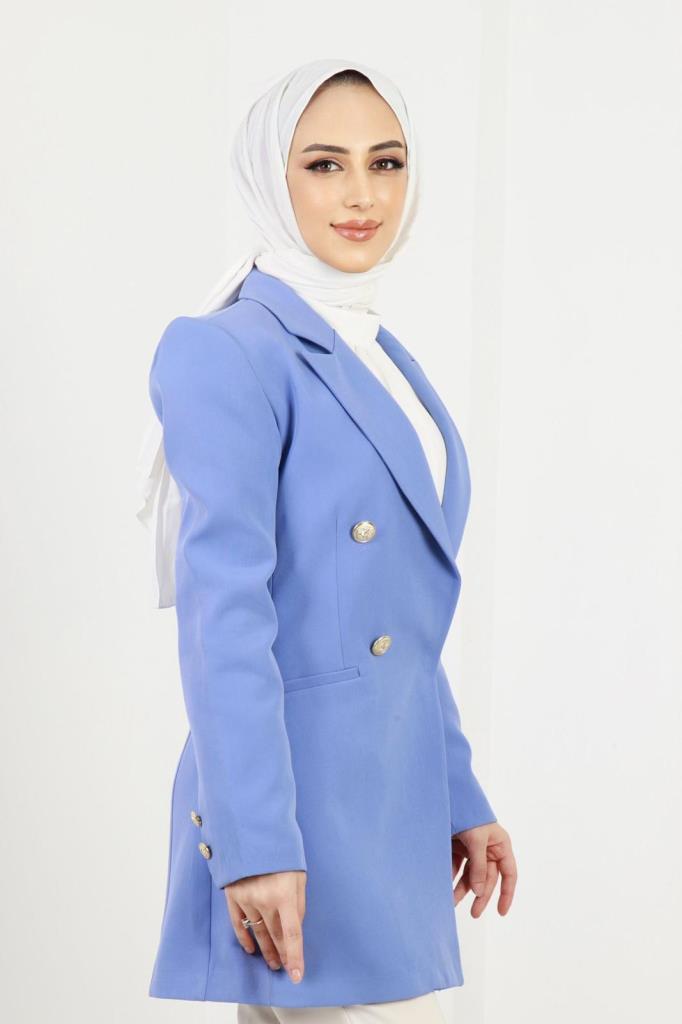 Önü Düğmeli Nesa Ceket - Görsel 3