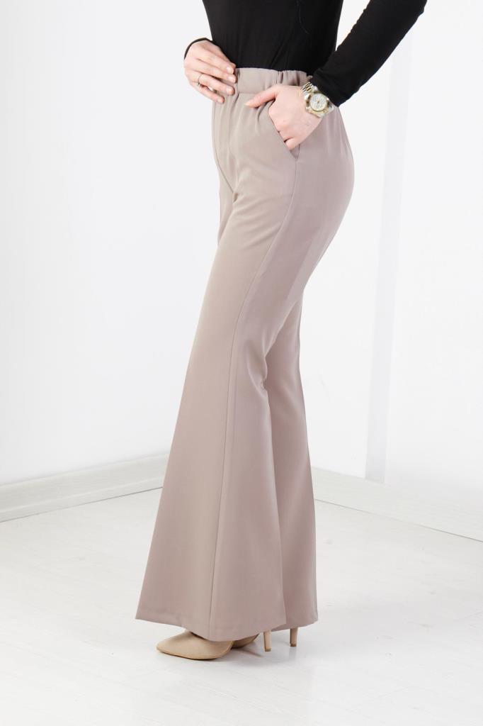 Bershka İspanyol Paça Pantolon - Görsel 3