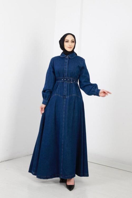 Denim Kot Elbise