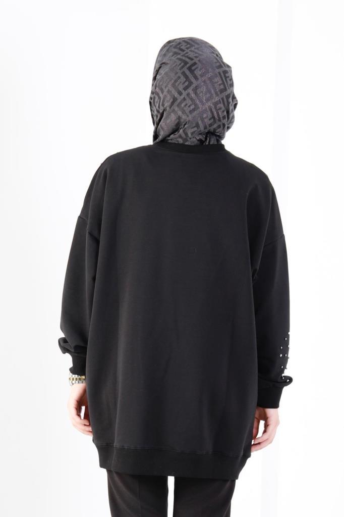 Linda Taşlı Sweat - Görsel 4