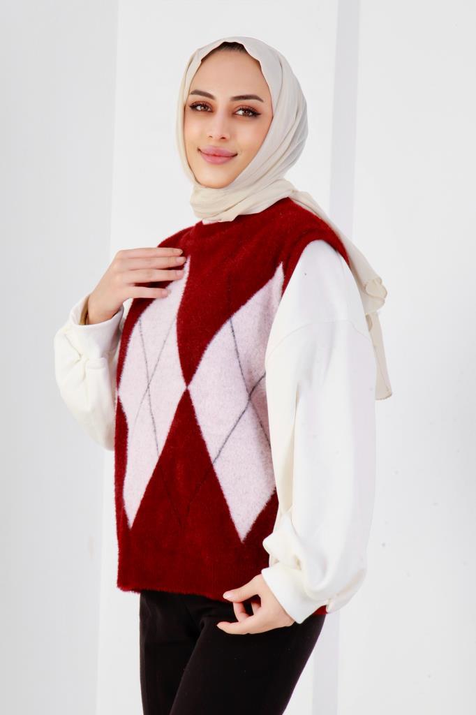 Alya Ekoseli Süveter - Görsel 2