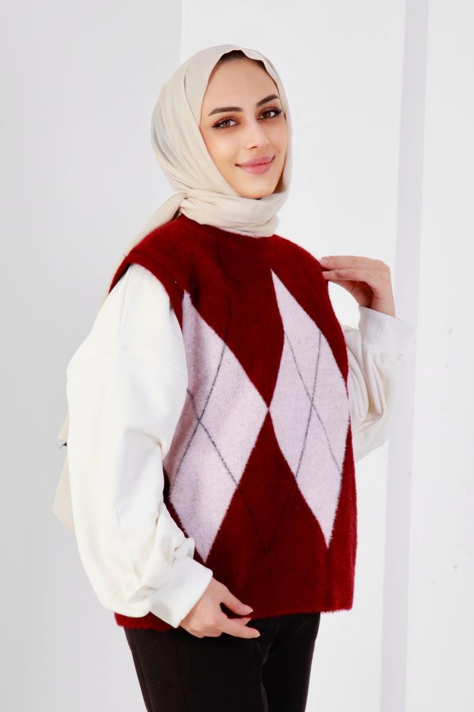 Alya Ekoseli Süveter - Görsel 3