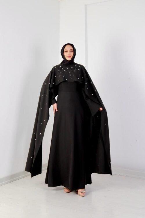 Lavanta Pelerinli Abiye