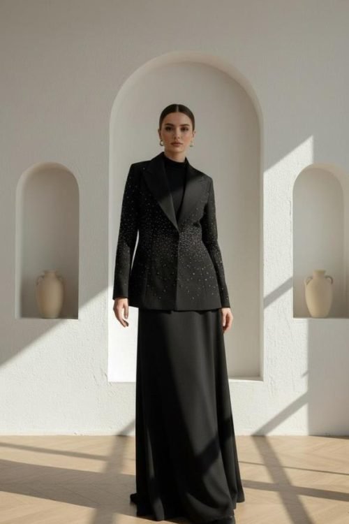 Fidan Taşlı Ceket Takım