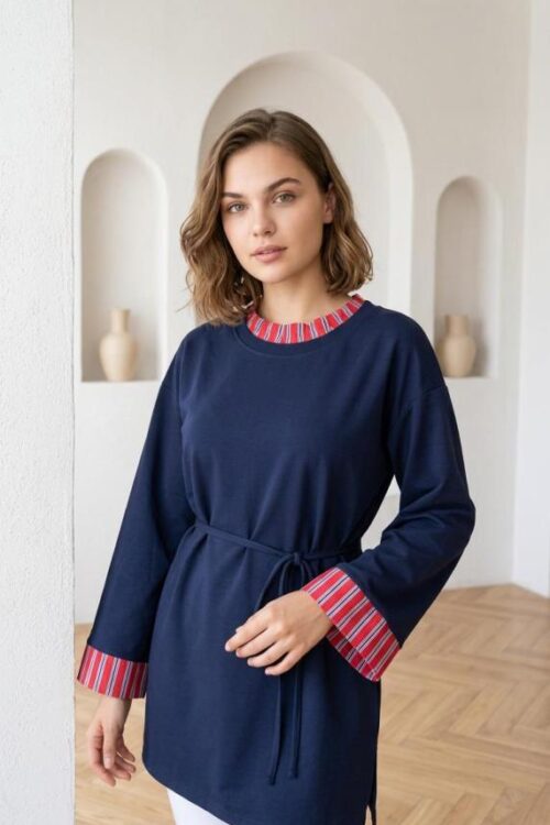 Buse Çizgi Detaylı Sweat